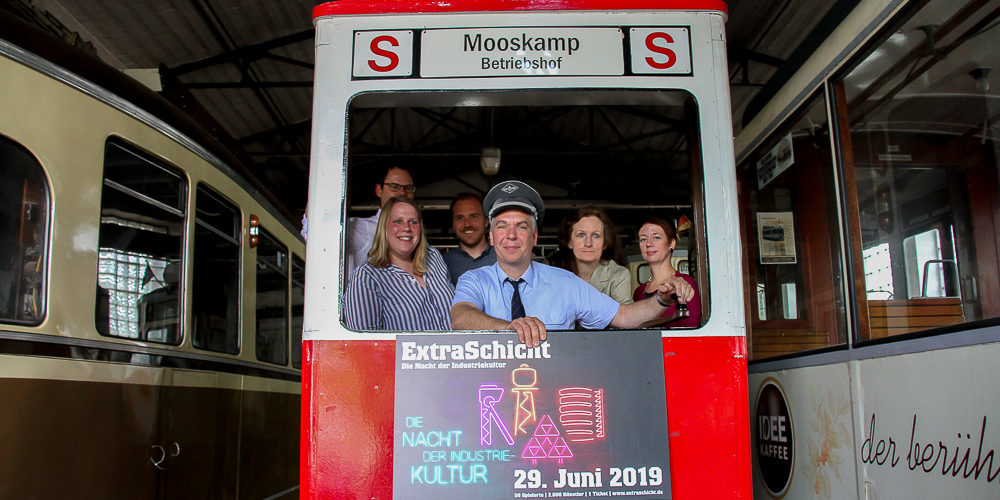 Pressekonferenz ExtraSchicht 2019 im Nahverkehrsmuseum Dortmund