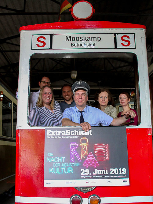Pressekonferenz ExtraSchicht 2019 im Nahverkehrsmuseum Dortmund